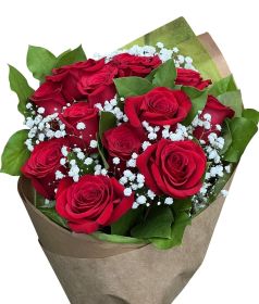 One Dozen Rose Bouquet