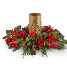 Evergreen Glow Centerpiece