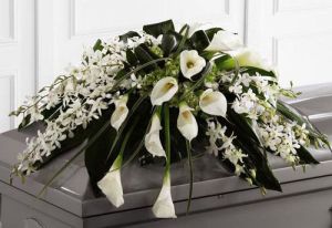 Angel Wings Casket Spray
