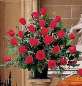 Blooming Red Roses Mache