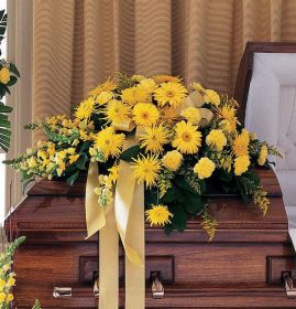 Brighter Blessings Casket Spray