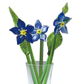 Glass Flowers- Forget Me Nots