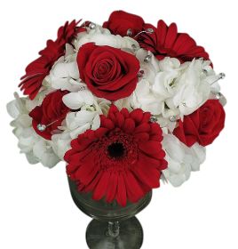 Hydrangea, Rose and Gerbera Clutch