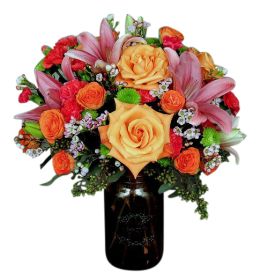 Garden Mason Jar Bouquet