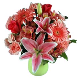 Perfectly Pink Wrapped Bouquet