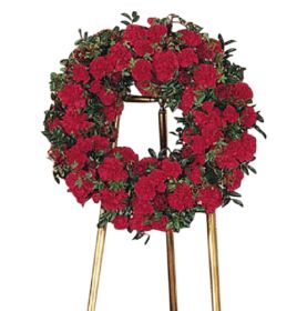 Red Regards Wreath