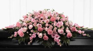 Sweetly Rest Casket Spray