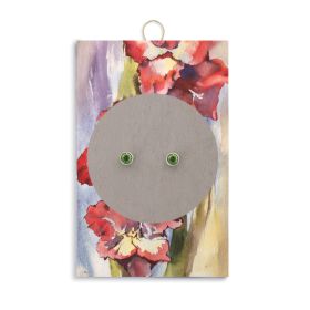 August Peridot Birthstone Earrings