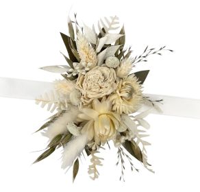 Boho Dried Flower Corsage 