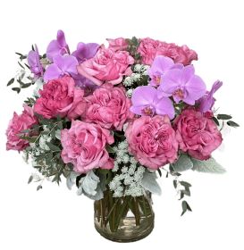 Country Blues Rose Bouquet