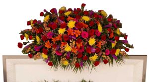 Garden Floral Casket Spray