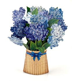 Nantucket Hydrangeas 3D Pop-up Card