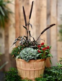Rustic Autumn Bushel Basket 