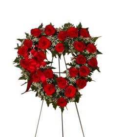 Open Rose Heart