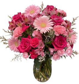 Pink Blooms Vase