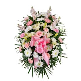 Pink and White Standing Spray