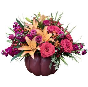 Plum Pumpkin Bouquet
