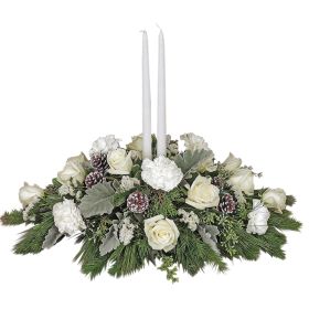 Snowy Winter Centerpiece