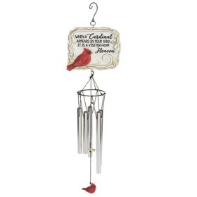 Sympathy Cardinal Wind Chime- Heaven