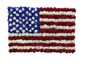 US Flag Standing Spray