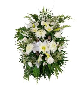 Winter Funeral Standing Spray