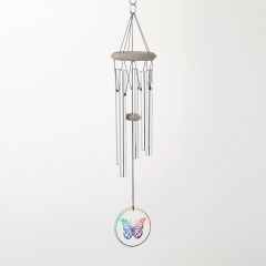 Glass Butterfly Windchime