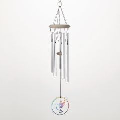 Glass Hummingbird Windchime