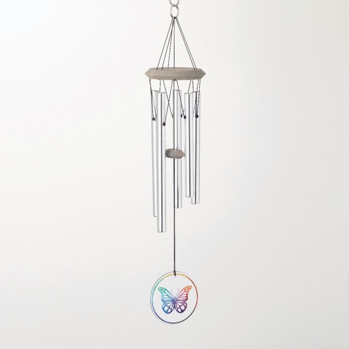 Glass Butterfly Windchime