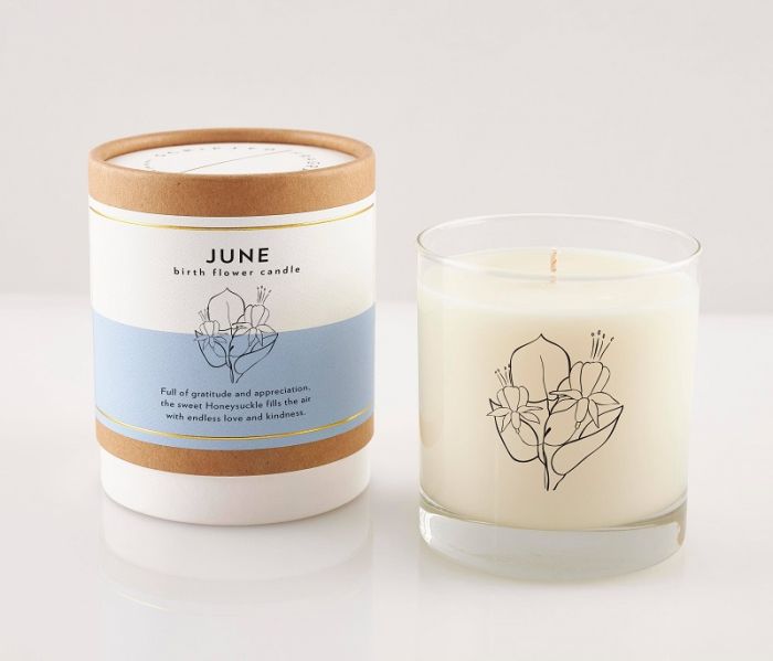 June Birthday Flower Candle