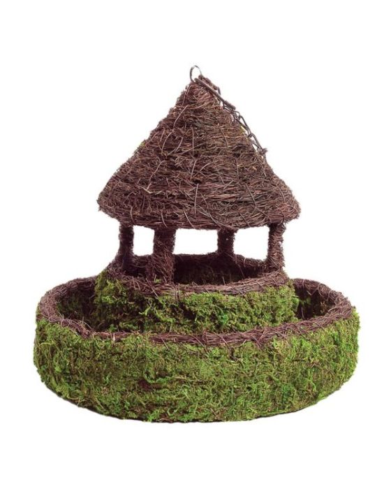 Plantable Moss Gazebo Bird Feeder