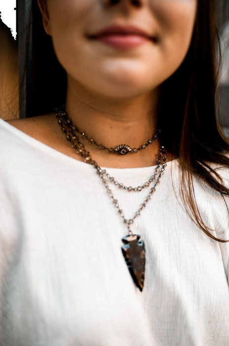 Boho Style Eye Choker Necklace
